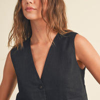 Linen Summer Vest