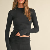 Soft Knit Jersey Long Sleeve Tee