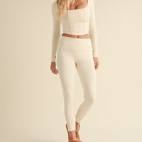 Long Sleeve Corset Top