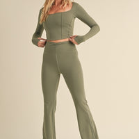 Long Sleeve Corset Top