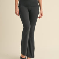 Soft Knit Foldover Flare Leggings