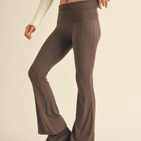 Soft Knit Foldover Flare Leggings