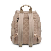 Quilted Woven Nylon Backpack