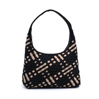 Modern Woven Neoprene Hobo Shoulder Bag