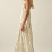 Flowy Polka Dot Cami Maxi Dress
