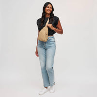 Woven Neoprene Sling Backpack with Adjustable Strap