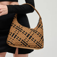 Modern Woven Neoprene Hobo Shoulder Bag
