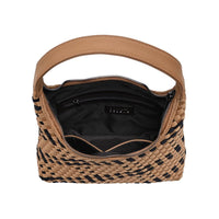 Modern Woven Neoprene Hobo Shoulder Bag