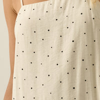 Flowy Polka Dot Cami Maxi Dress