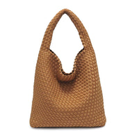 Woven Neoprene Hobo Shoulder Bag with Removable Pouch