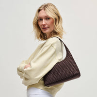 Modern Woven Neoprene Hobo Shoulder Bag