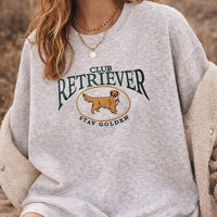 Embroidered Retriever Club Sweatshirt