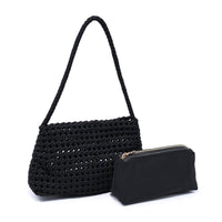 Braided Woven Neoprene Shoulder Bag (with Removable Zip Pouch)