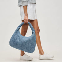 Luxe Woven Oversized Hobo Bag