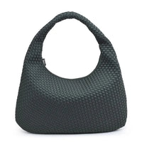 Luxe Woven Oversized Hobo Bag