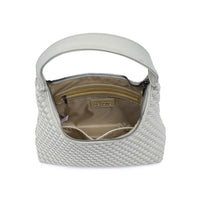 Modern Woven Neoprene Hobo Shoulder Bag