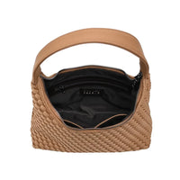 Modern Woven Neoprene Hobo Shoulder Bag