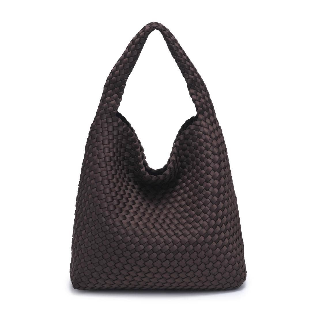 Woven Neoprene Hobo Shoulder Bag with Removable Pouch