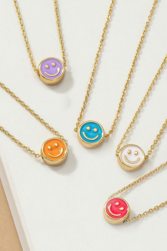 Mini Smiley Face Necklace