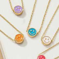 Mini Smiley Face Necklace