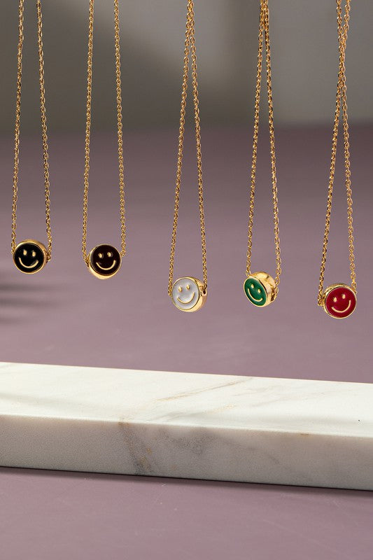 Mini Smiley Face Necklace