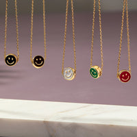 Mini Smiley Face Necklace