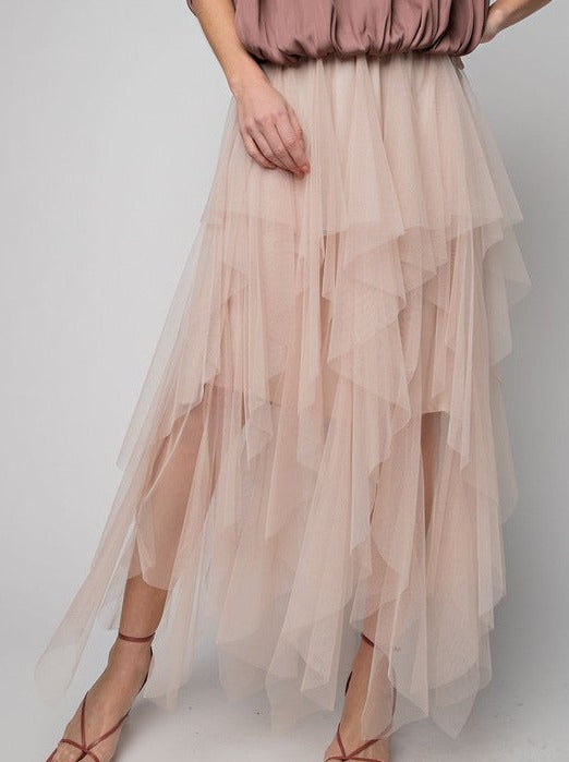 Fairy Mesh Ballerina Tulle Maxi Skirt