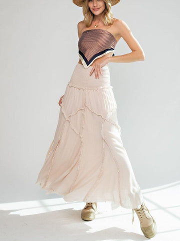 Flowy Ruffle Maxi Skirt & Dress