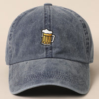 Beer Embroidered Cotton Baseball Cap