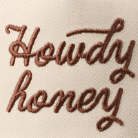 Howdy Honey Embroidered Camo Trucker Hat