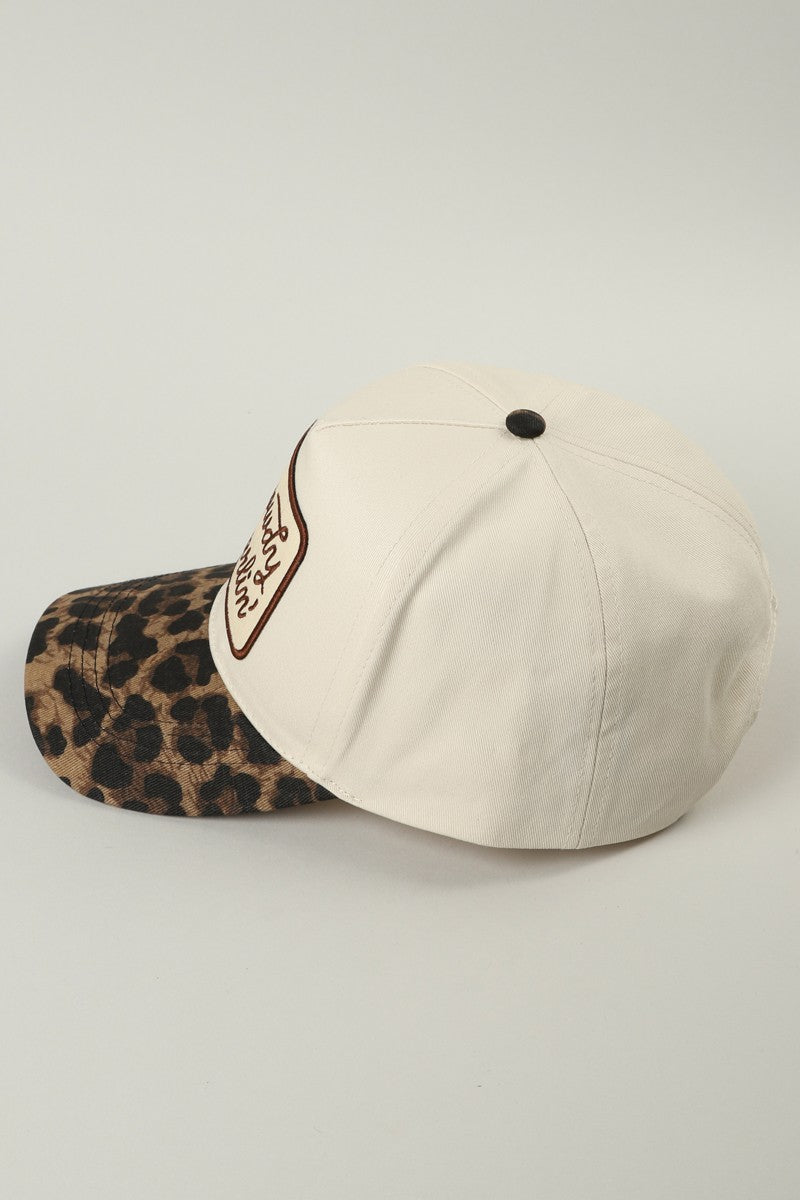 Howdy Darlin’ Leopard Brim Trucker Hat