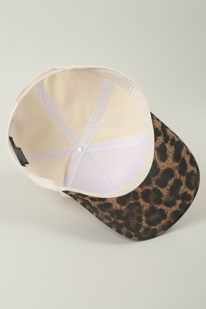 Howdy Darlin’ Leopard Brim Trucker Hat