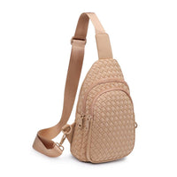 Woven Neoprene Sling Backpack with Adjustable Strap