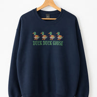 Duck Duck Goose Graphic Oversized Sweatshirt – Navy