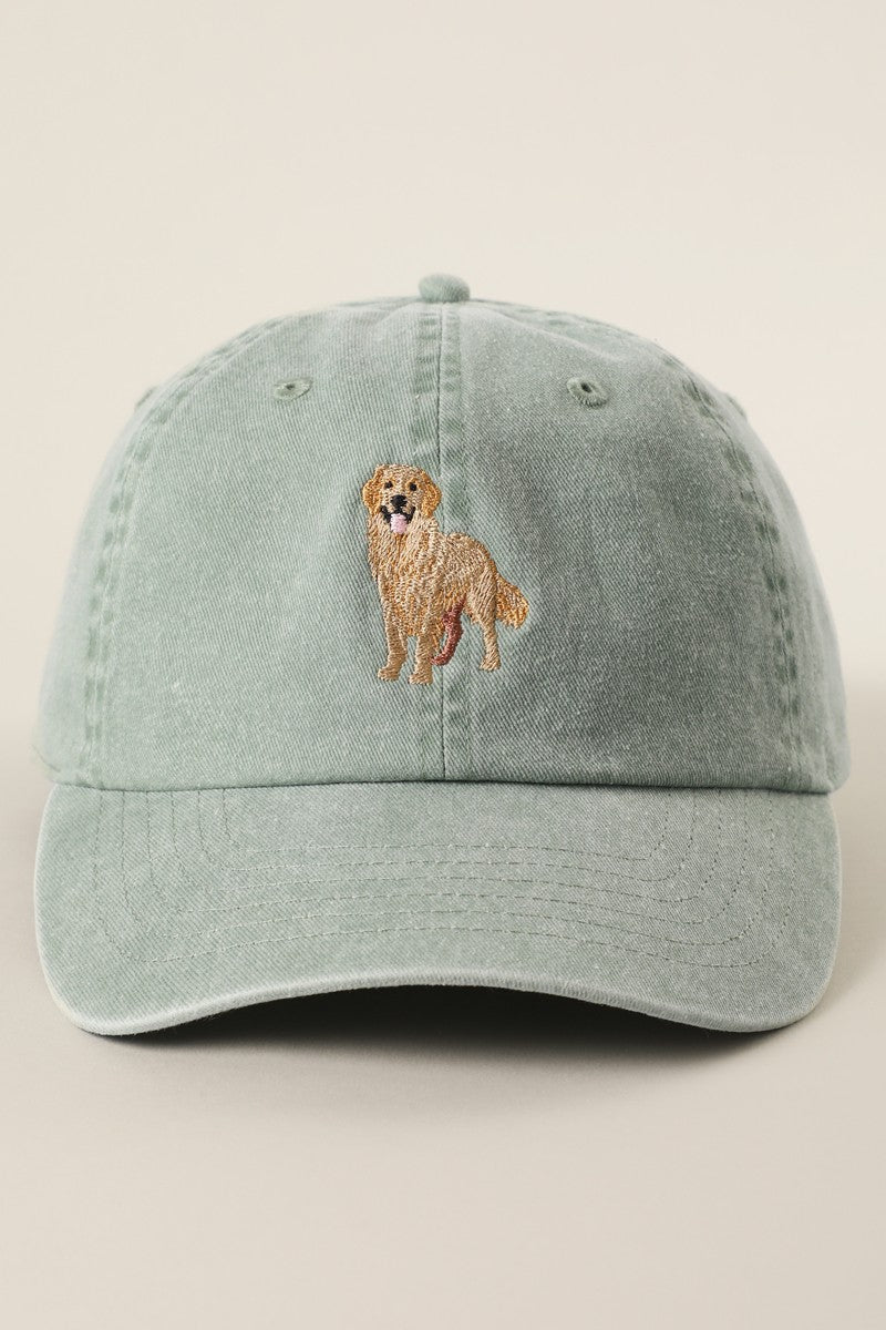Golden Retriever Embroidered Baseball Cap