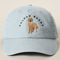 Golden Buddy Retriever Embroidered Dog Baseball Cap