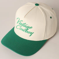 Vintage Cowboy Two Tone Cap