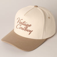 Vintage Cowboy Two Tone Cap