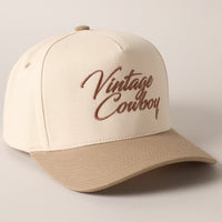 Vintage Cowboy Two Tone Cap