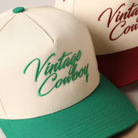 Vintage Cowboy Two Tone Cap