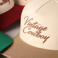 Vintage Cowboy Two Tone Cap