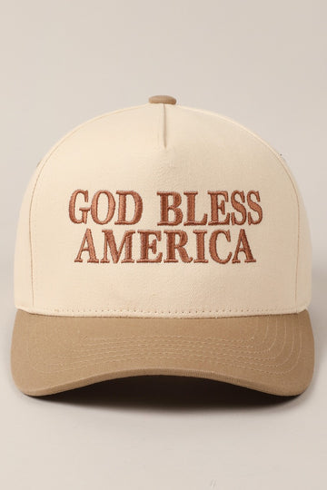 God Bless America Two Tone Cap