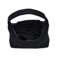 Modern Woven Neoprene Hobo Shoulder Bag