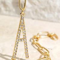 Crystal Initial Letter Bracelet