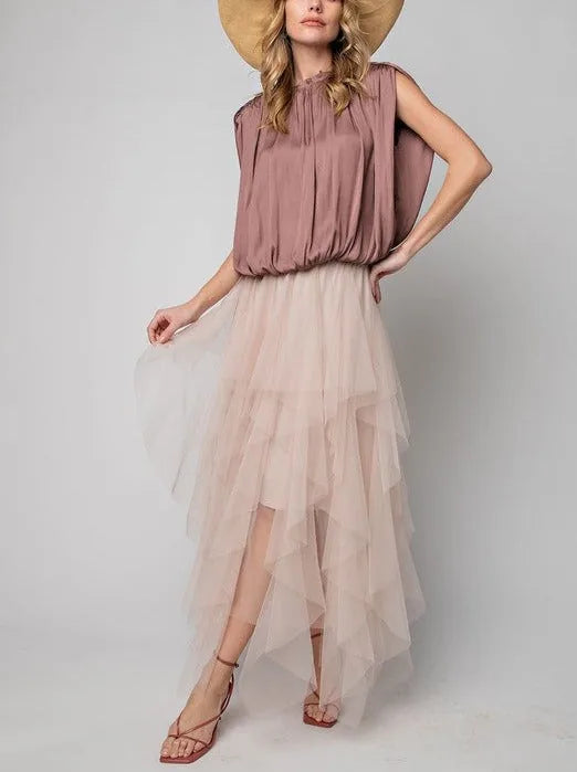 Fairy Mesh Ballerina Tulle Maxi Skirt