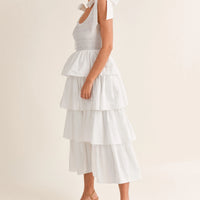 Smoked Top Ruffle Tier Dress