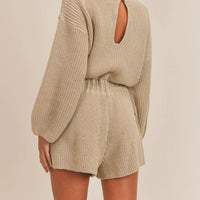 Long Sleeves Sweater Romper