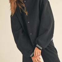 Coat Fabric Baseball Bomber Jacket