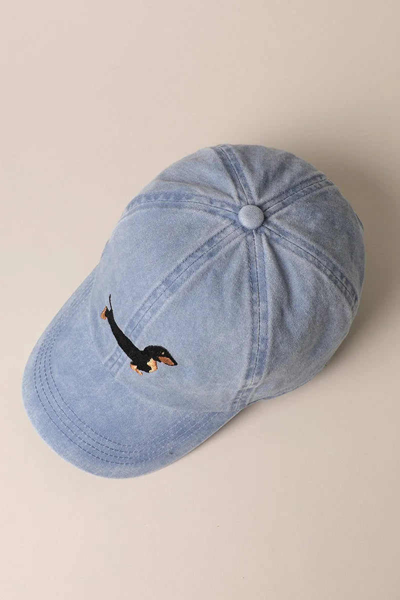 Dachshund Embroidered Baseball Cap