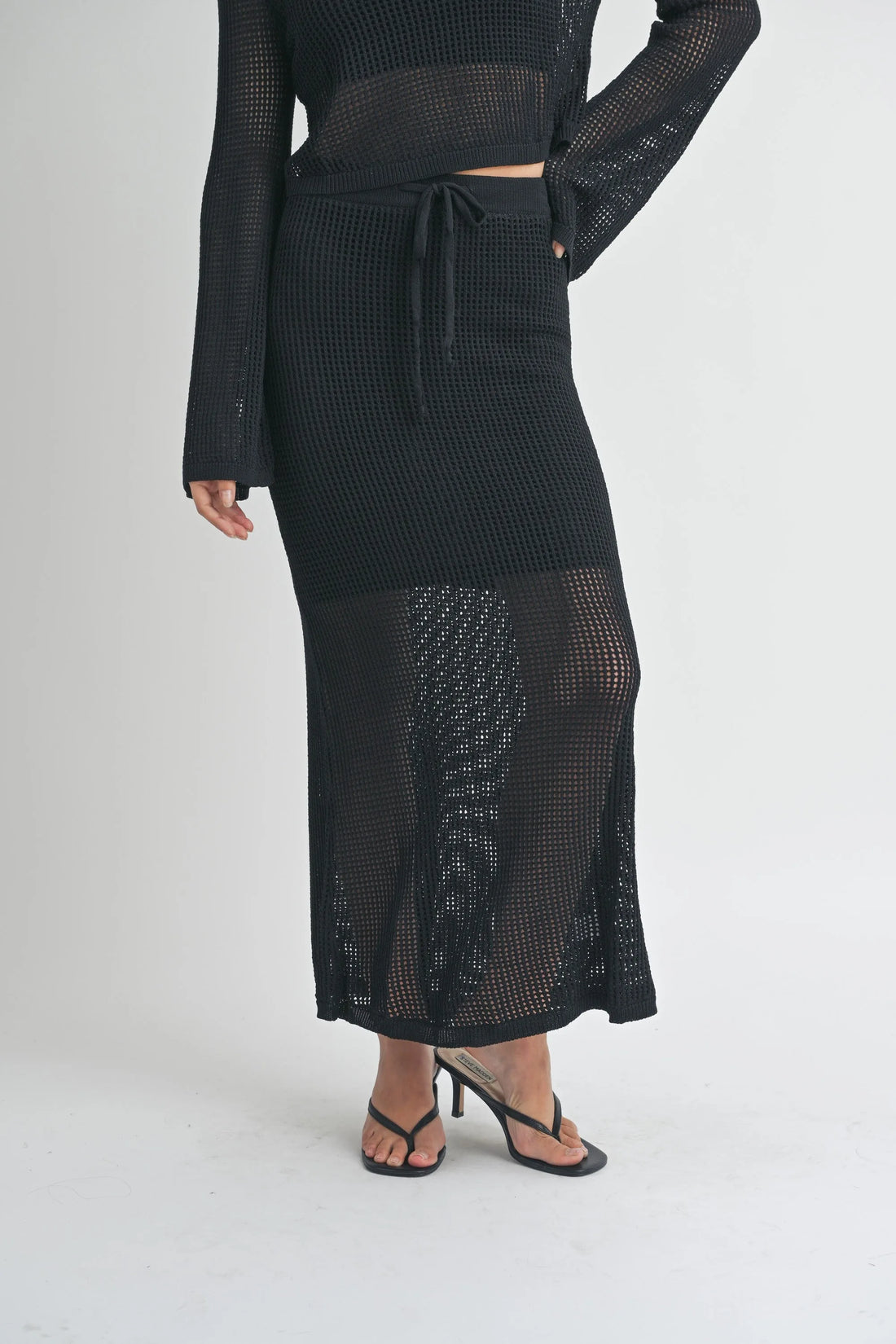 Crochet Knitted Maxi Skirt